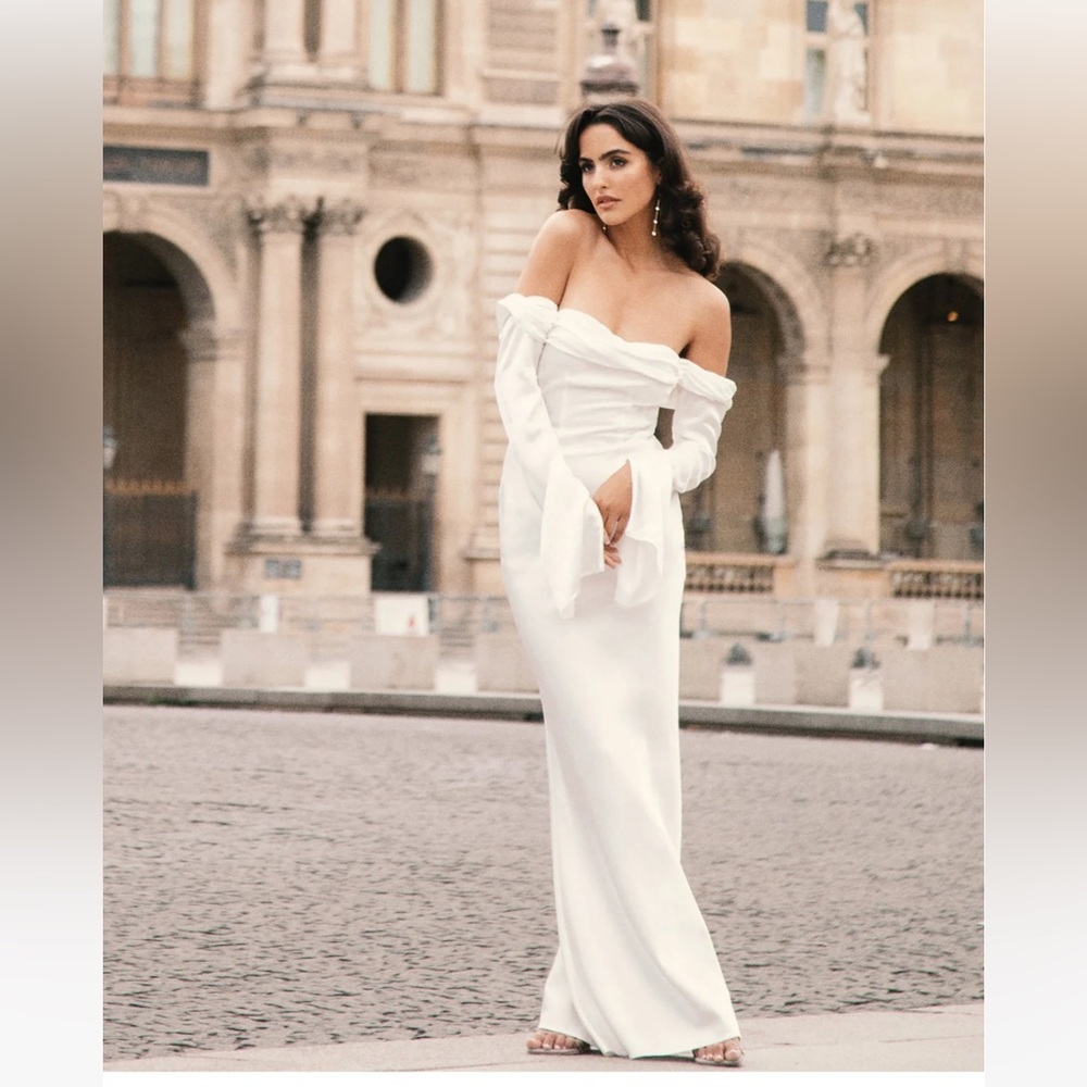 Meshki Giselle White Dress Size Small